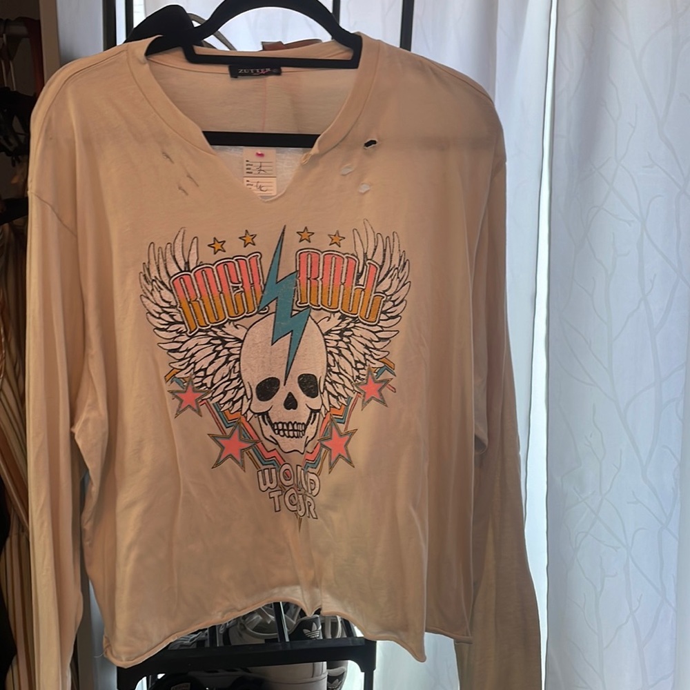 ROCK AND ROLL DISTRESSED SHIRT